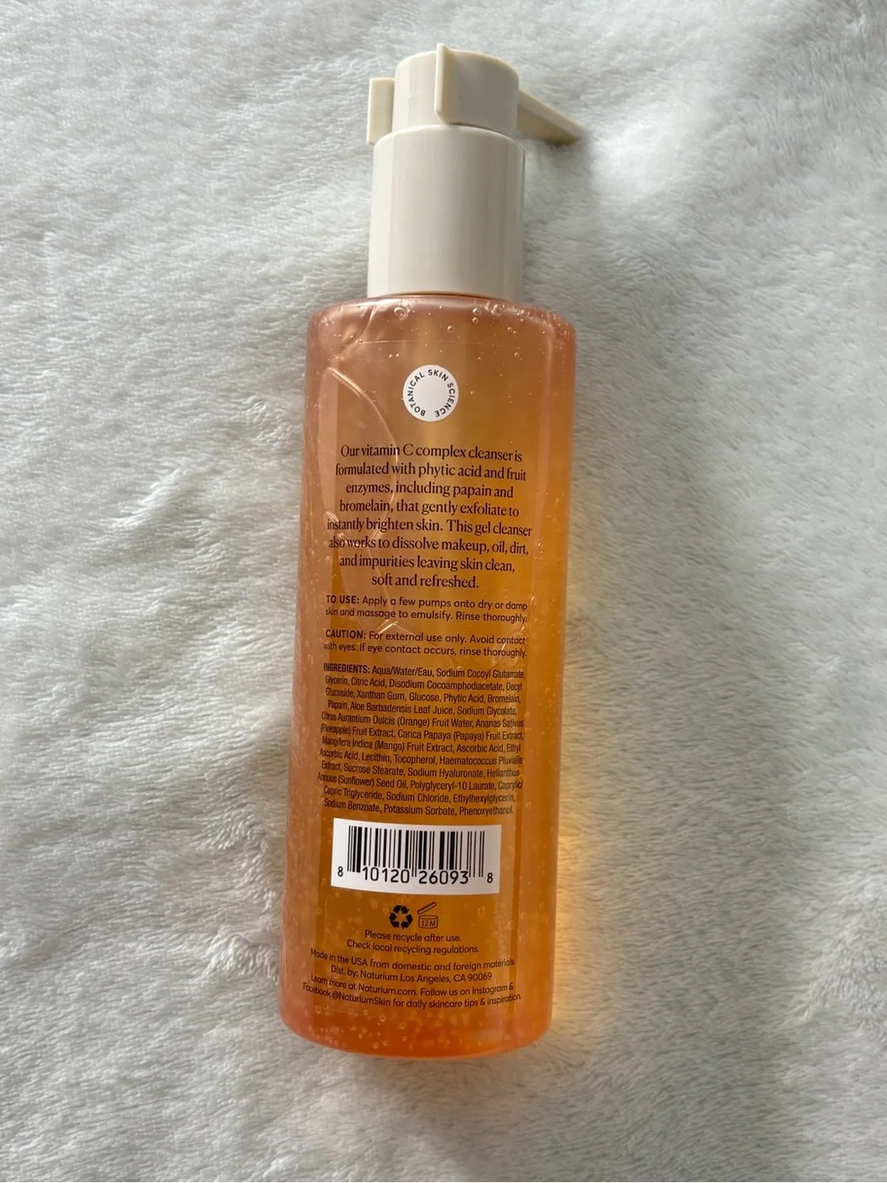 Naturium Vitamin C Complex Cleanser 7.1 fl oz